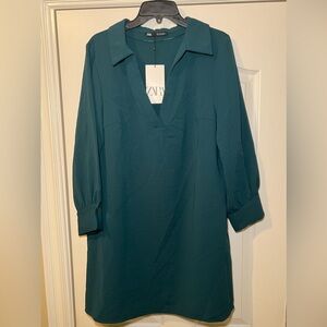 ZARA BRAND NEE DRESS NEVER WORN. SIZE LARGE
